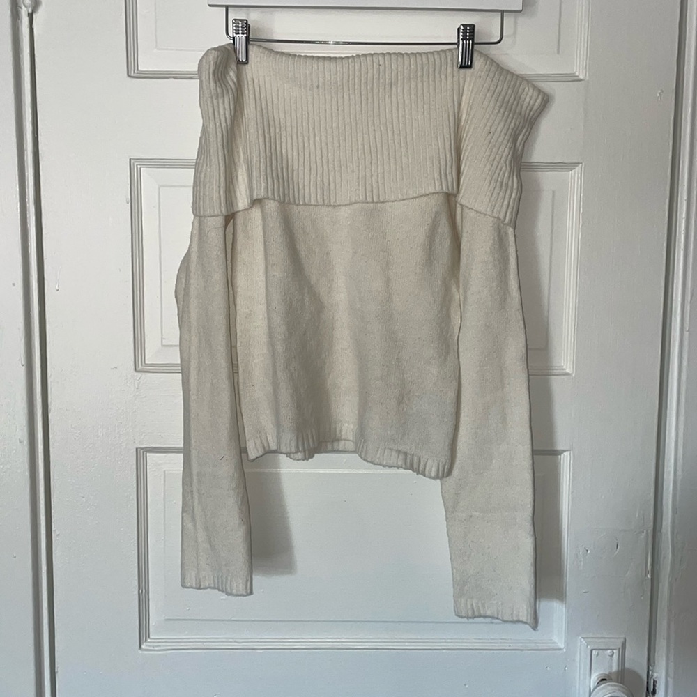 Altar’d State Off-Shoulder Ribbed Sweater - Picture 2 of 3